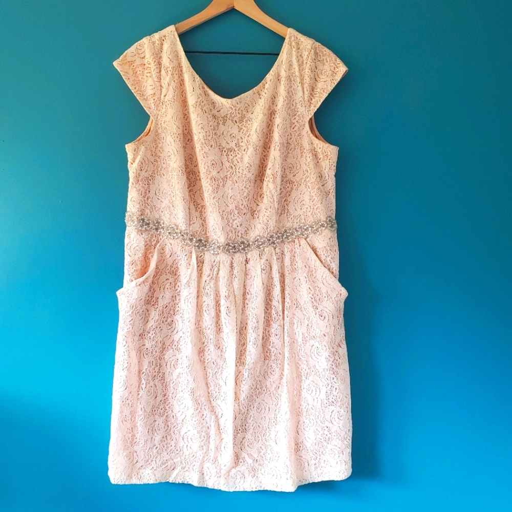 Blush/ivory special occasion dress
